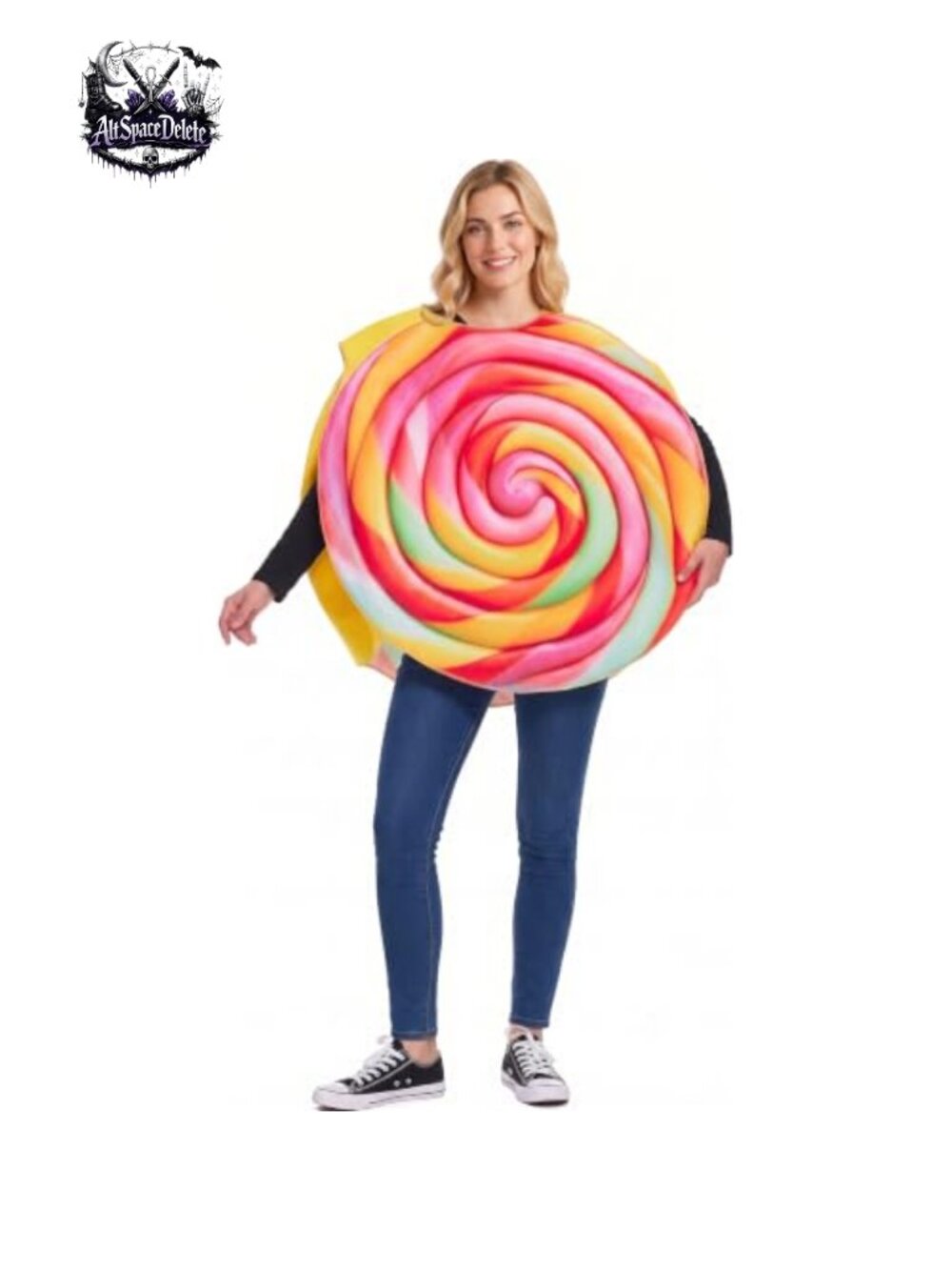 Adult Lollipop Costume Pullover Tunic One Size Halloween Cosplay
